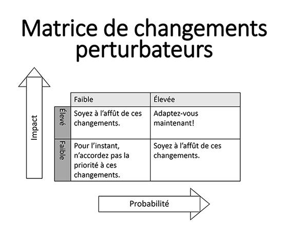 Matrice de changements perturbateurs