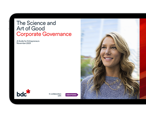 The Science and Art of Good Corporate Governance, a guide for entrepreneurs