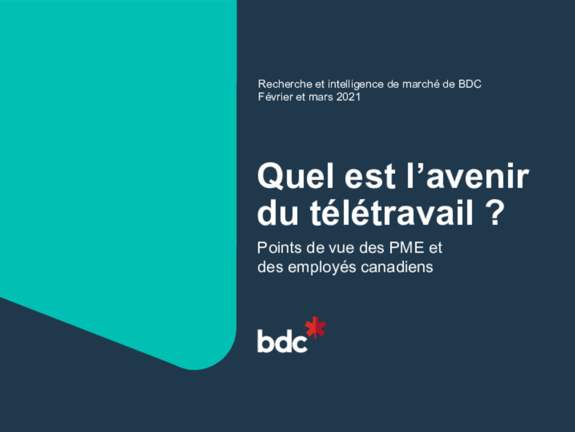 Quel est l'avenir du télétravail, étude bdc