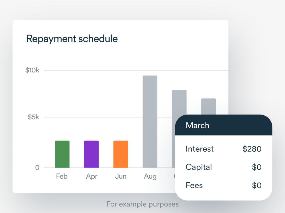 Repayment schedule graphic